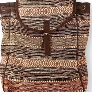 Brown Patterned Women's Bag